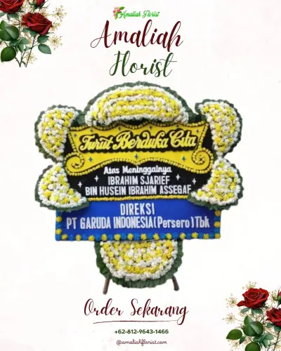 Papan Bunga Duka di Saewe