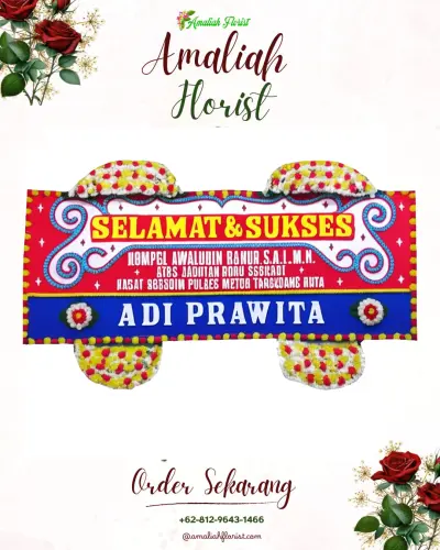 Karangan Bunga Ucapan Selamat di Saewe